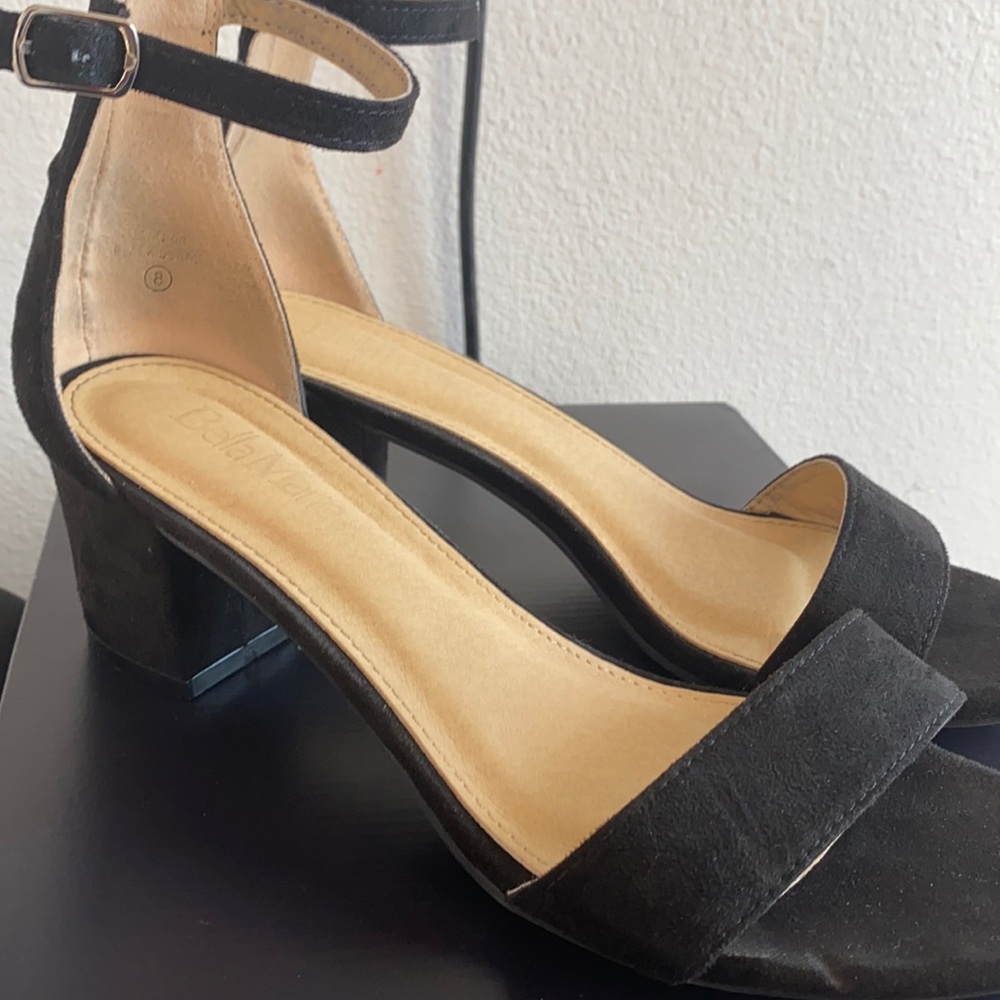 Black Suede heels only worn once